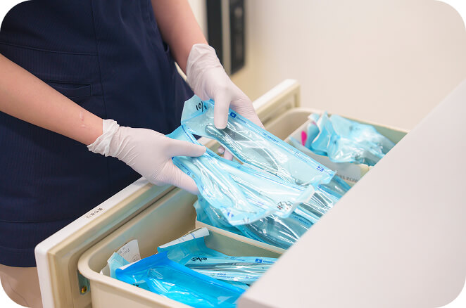 滅菌・消毒で清潔を守る