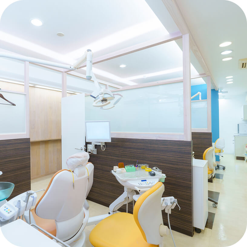 安心の個室環境・滅菌の徹底